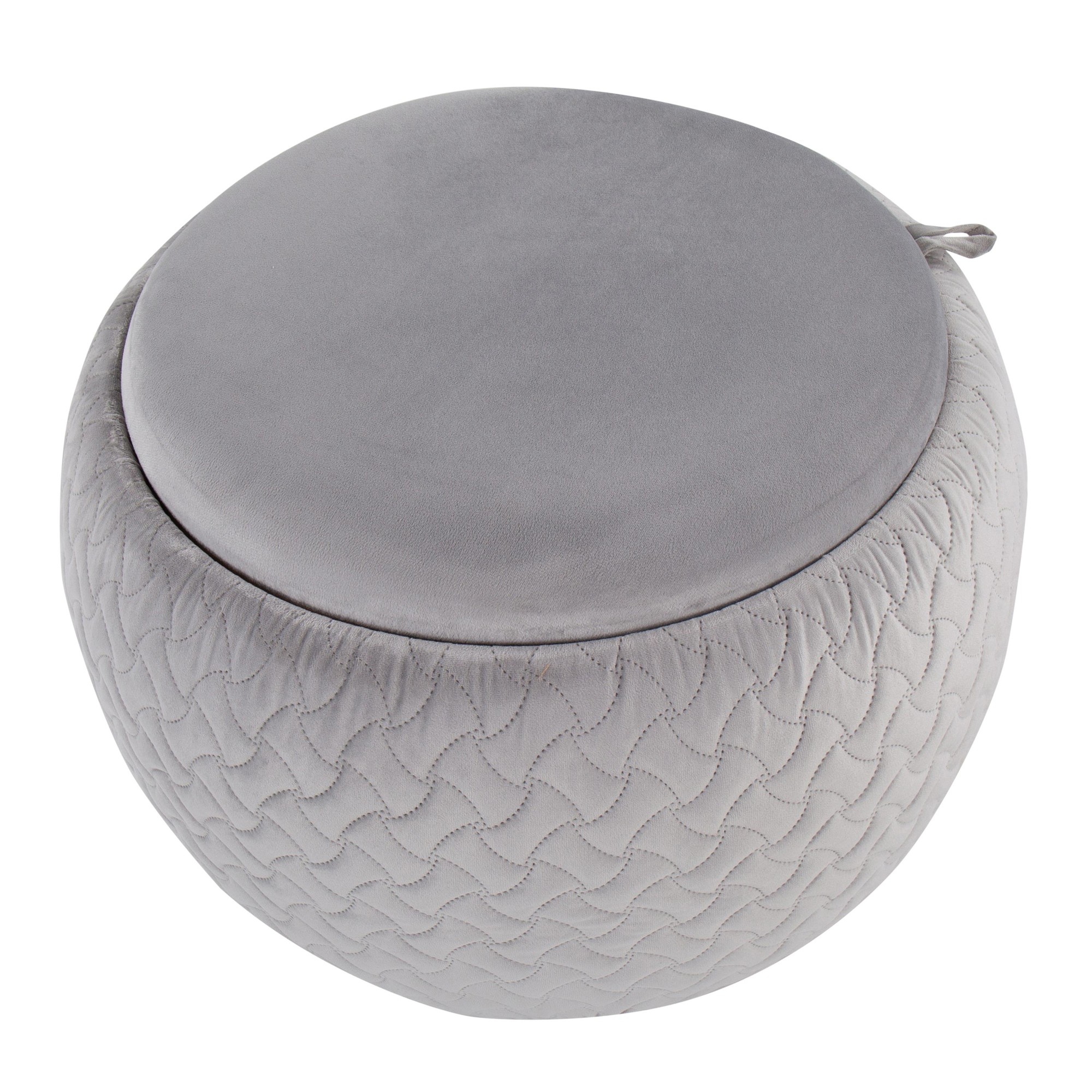 Tray Pouf Contemporary Silver Velvet Ottoman Natural Wood 13 Tray Pouf Contemporary Silver Velvet Ottoman Natural Wood - Image 13
