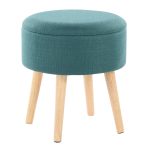 Tray Teal Contemporary Storage Ottoman Set 17 Tray Teal Contemporary Storage Ottoman Set