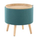 Tray Teal Contemporary Storage Ottoman Set 18 Tray Teal Contemporary Storage Ottoman Set
