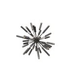 Trella I (Small) 9L x 9W Black Metal Decorative Orb