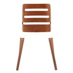 Trevi Mid-Century Modern Walnut and Grey Accent Chairs 17 Trevi Mid-Century Modern Walnut and Grey Accent Chairs