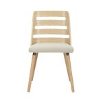 Trevi Mid-Century Natural Wood Cream Fabric Accent Chair 21 Trevi Mid-Century Natural Wood Cream Fabric Accent Chair