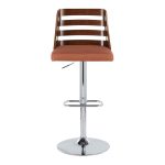 Trevi Orange Mid-Century Modern Adjustable Swivel Barstools (Set of 2) 21 Trevi Orange Mid-Century Modern Adjustable Swivel Barstools (Set of 2)