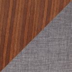 Trevi Walnut Wood Grey Fabric Mid-Century Modern Counter Stools (Set of 2) 22 Trevi Walnut Wood Grey Fabric Mid-Century Modern Counter Stools (Set of 2)