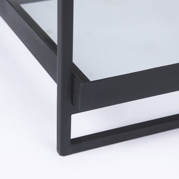 Trey Black Metal WGlass Accent Table 11