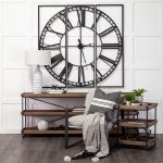 Trey I 80L x 16W Brown Wood and Black Iron Console Table