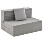 Tri-Fold Sofa Bed Mattress with Pillow for Compact Spaces