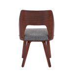 Triad Mid-Century Walnut and Grey Accent Chairs (Set of 2) 17 Triad Mid-Century Walnut and Grey Accent Chairs (Set of 2)