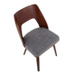 Triad Mid-Century Walnut and Grey Accent Chairs (Set of 2) 19 Triad Mid-Century Walnut and Grey Accent Chairs (Set of 2)