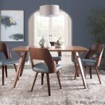 Triad Walnut Bamboo Grey Faux Leather Mid-Century Modern Chairs (Set of 2) 11 Triad Walnut Bamboo Grey Faux Leather Mid-Century Modern Chairs (Set of 2)