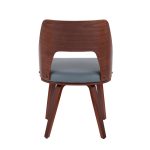 Triad Walnut Bamboo Grey Faux Leather Mid-Century Modern Chairs (Set of 2) 17 Triad Walnut Bamboo Grey Faux Leather Mid-Century Modern Chairs (Set of 2)