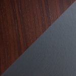 Triad Walnut Bamboo Grey Faux Leather Mid-Century Modern Chairs (Set of 2) 20 Triad Walnut Bamboo Grey Faux Leather Mid-Century Modern Chairs (Set of 2)