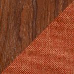 Trilogy Orange Fabric Walnut Mid-Century Modern Counter Stools (Set of 2) 18 Trilogy Orange Fabric Walnut Mid-Century Modern Counter Stools (Set of 2)