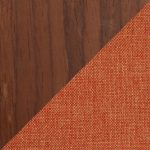 Trilogy Walnut and Orange Mid-Century Modern Barstools (Set of 2) 20 Trilogy Walnut and Orange Mid-Century Modern Barstools (Set of 2)