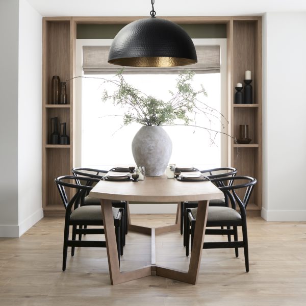 Trixie I Black Wooden Base Linen Seat Dining Chair 3