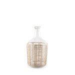 Troian Medium Rattan Wrapped Glass Bottle