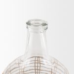 Troian Medium Rattan Wrapped Glass Bottle