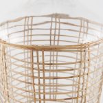 Troian Medium Rattan Wrapped Glass Bottle