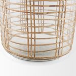 Troian Medium Rattan Wrapped Glass Bottle