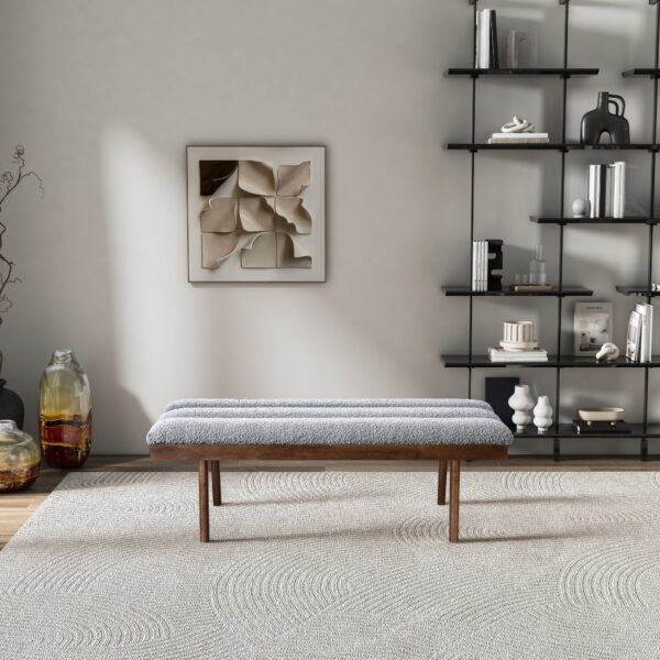 TroniLightGreyBoucleBench 2