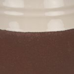 Tryna Large Beige w/ Matte Brown Ceramic Vase
