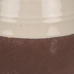 Tryna Small Beige w/ Matte Brown Ceramic Vase