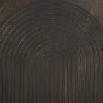 Tucker Dark Brown Wood w/ Carved Arch Pattern 2 Door Cabinet