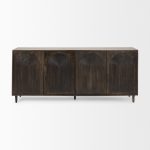 Tucker Dark Brown w/ Carved Arch Pattern 4 Door Sideboard