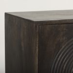 Tucker Dark Brown w/ Carved Arch Pattern 4 Door Sideboard