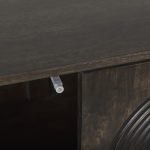 Tucker Dark Brown w/ Carved Arch Pattern 4 Door Sideboard