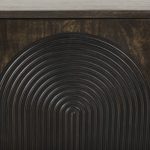 Tucker Dark Brown w/ Carved Arch Pattern 4 Door Sideboard