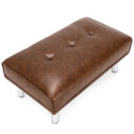 Tufted Ottoman Bench with Stainless Steel Legs for Living Room 28 Tufted Ottoman Bench with Stainless Steel Legs for Living Room