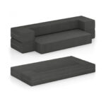 Convertible Folding Sofa Bed with Washable Cover Space-Saving Design