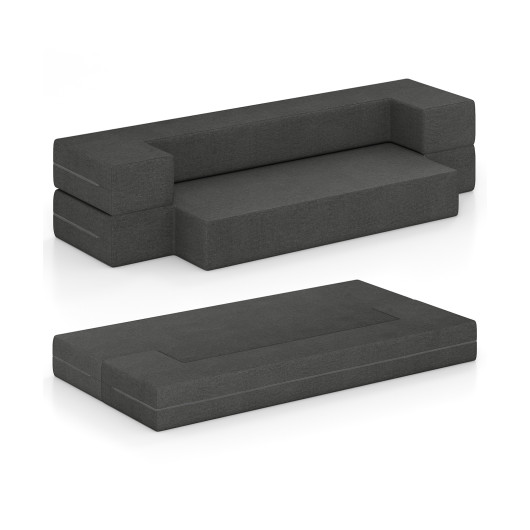 Convertible Folding Sofa Bed with Washable Cover Space-Saving Design - Image 3