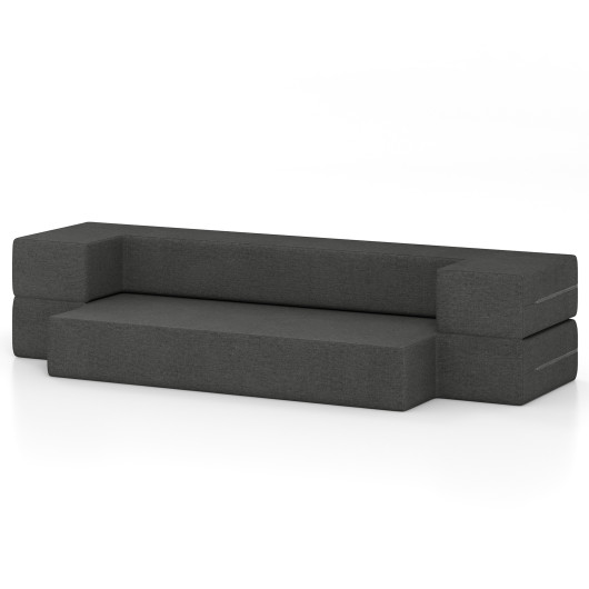 Convertible Folding Sofa Bed with Washable Cover Space-Saving Design - Image 4