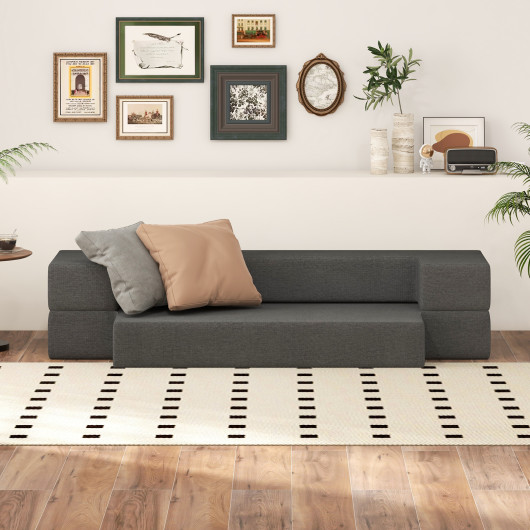 Convertible Folding Sofa Bed with Washable Cover Space-Saving Design - Image 6