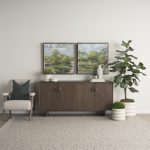 Twyla Short Cream Glazed Floor Vase