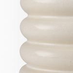 Twyla Tall Cream Glazed Ring Pot