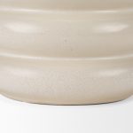Twyla Tall Cream Glazed Ring Pot