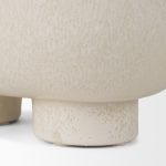 Tyren Cream Glazed Decorative Oblong Ceramic Bowl