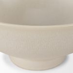 Tyren Cream Glazed Decorative Round Ceramic Bowl