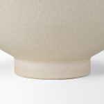 Tyren Cream Glazed Decorative Round Ceramic Bowl