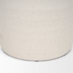 Tyrus Large Textured Matte White w/ Speckling Ceramic Vase