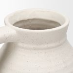 Tyrus Large Textured Matte White w/ Speckling Ceramic Vase
