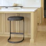 Tyson 17L x 18W x 28H Black Leather W/ Metal Frame Counter Stool