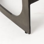 Tyson 17L x 18W x 28H Black Leather W/ Metal Frame Counter Stool