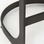 Tyson 17L x 18W x 28H Brown/Gray Suede W/ Metal Frame Counter Stool