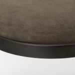 Tyson 17L x 18W x 31H Brown/Gray Suede W/ Metal Frame Bar Stool
