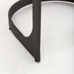 Tyson 17L x 18W x 31H Brown/Gray Suede W/ Metal Frame Bar Stool