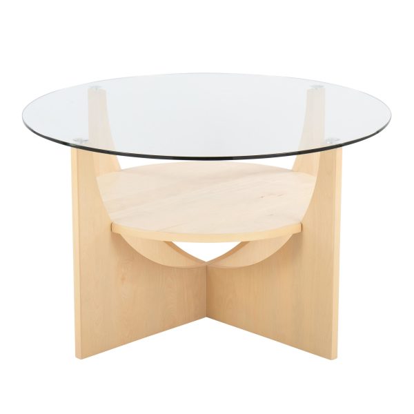 U Shaped Contemporary Glass Top Coffee Table 5